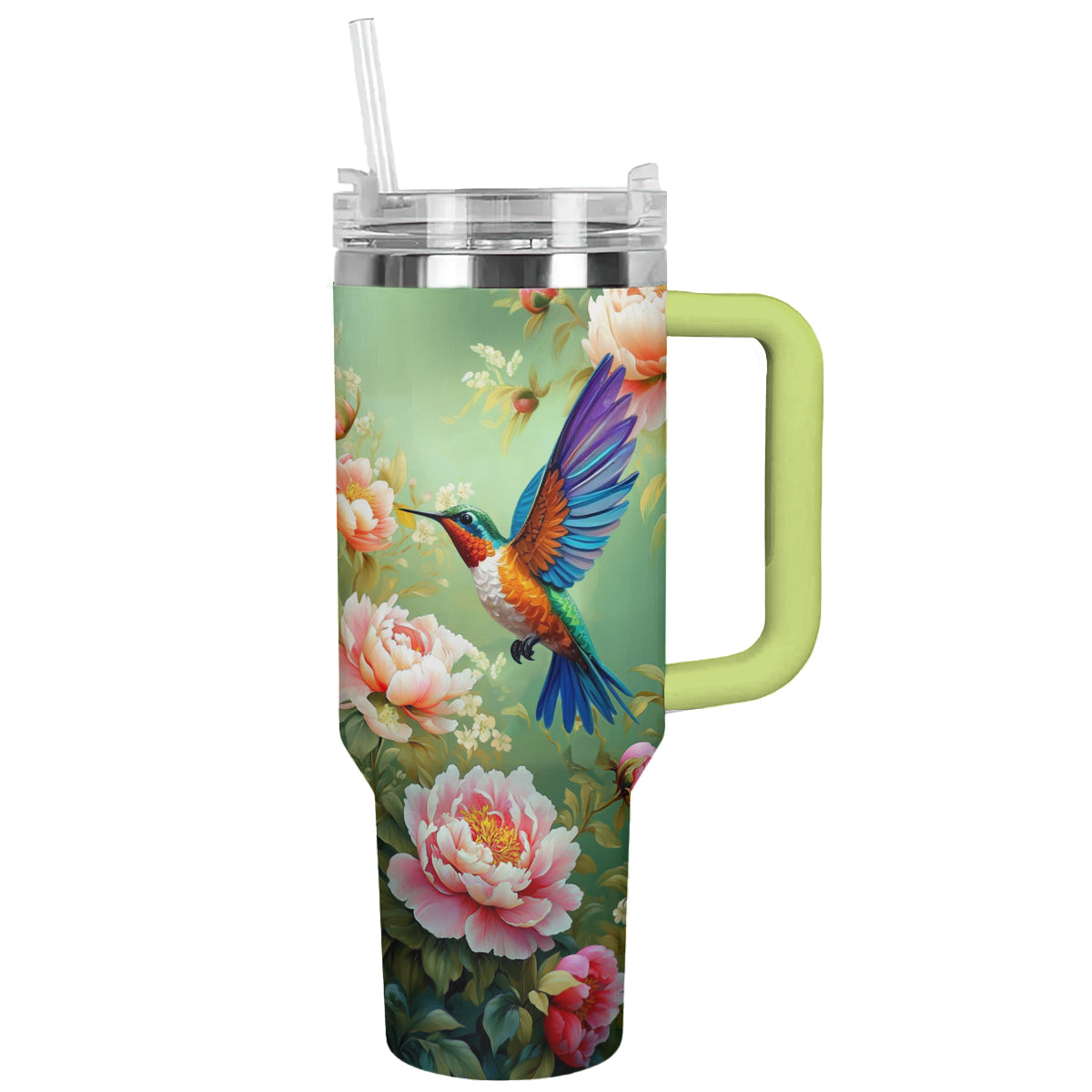 Shineful Tumbler Blooming Hummingbird