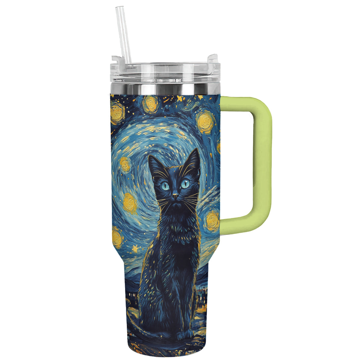 Shineful Tumbler Starry Night Cat