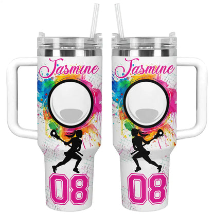 Shineful Tumbler Personalized Strength Lacrosse