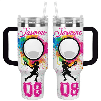 Shineful Tumbler Personalized Strength Lacrosse