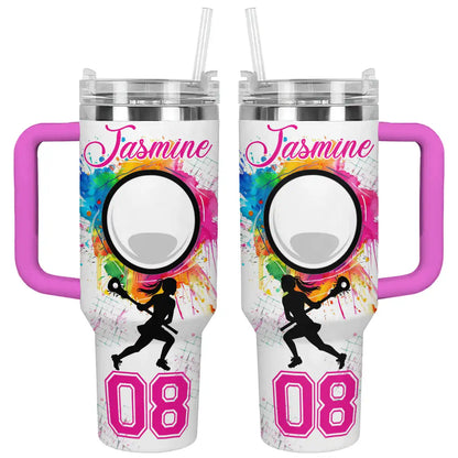 Shineful Tumbler Personalized Strength Lacrosse