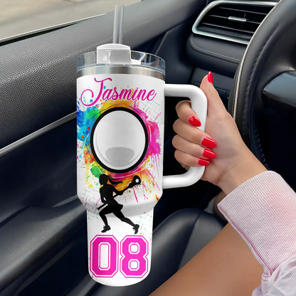 Shineful Tumbler Personalized Strength Lacrosse