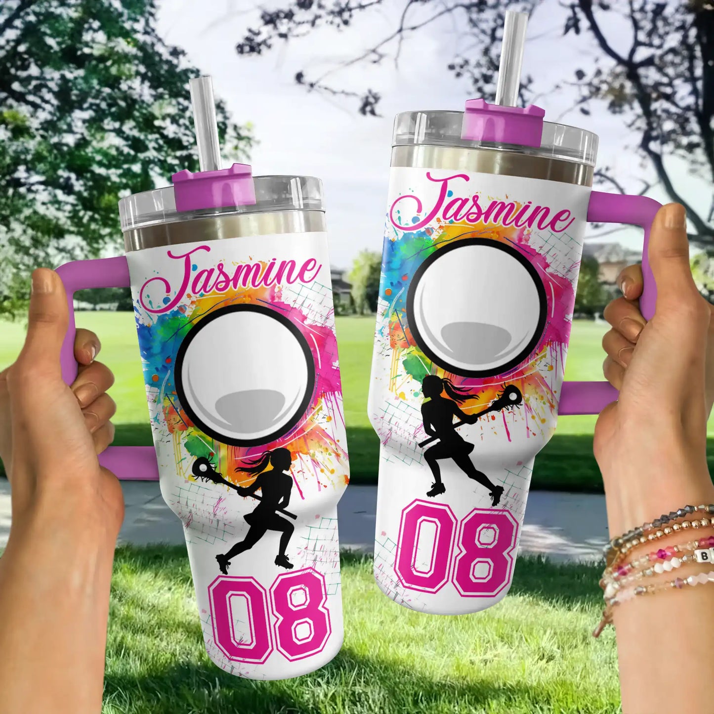 Shiny Tumbler Personalisiert Kraft Lacrosse