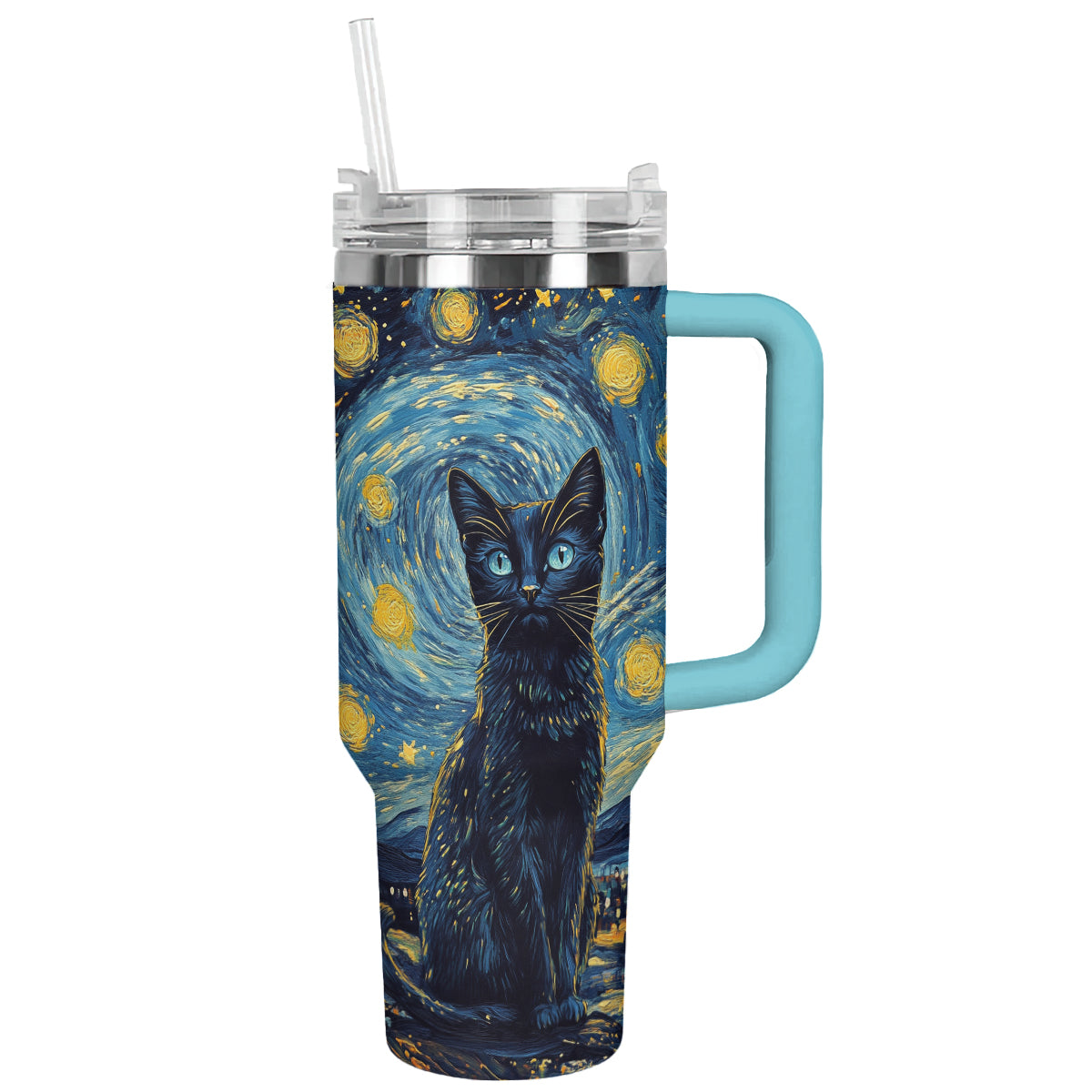 Shineful Tumbler Starry Night Cat