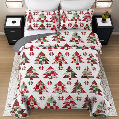 Shineful All Season Quilt 3-teiliges Set Weihnachtsbaum Lovely