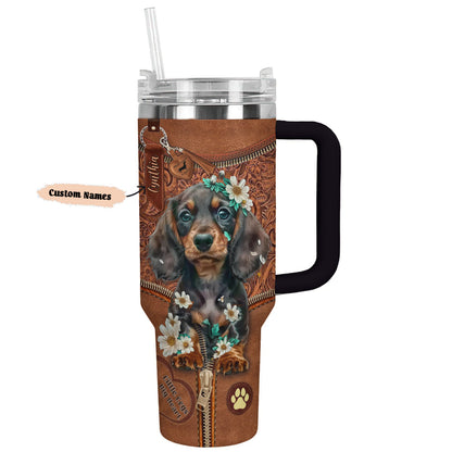 Shineful Tumbler Personalized Paws and Posies