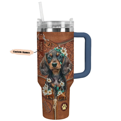 Shineful Tumbler Personalized Paws and Posies