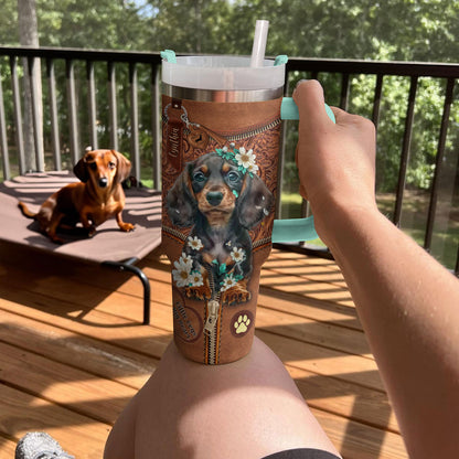 Shineful Tumbler Personalized Paws and Posies