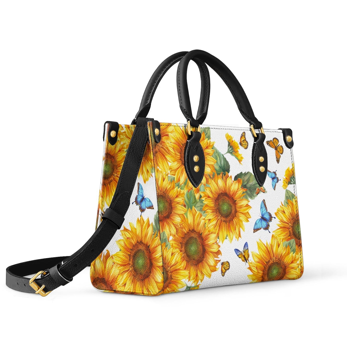 Shineful Leather Bag Sunflower Symphony