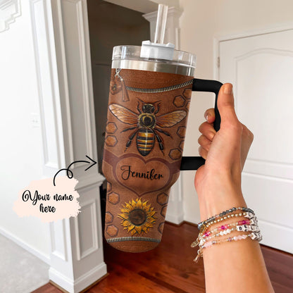 Shineful Tumbler Personalized Bee Keeper's Treasure