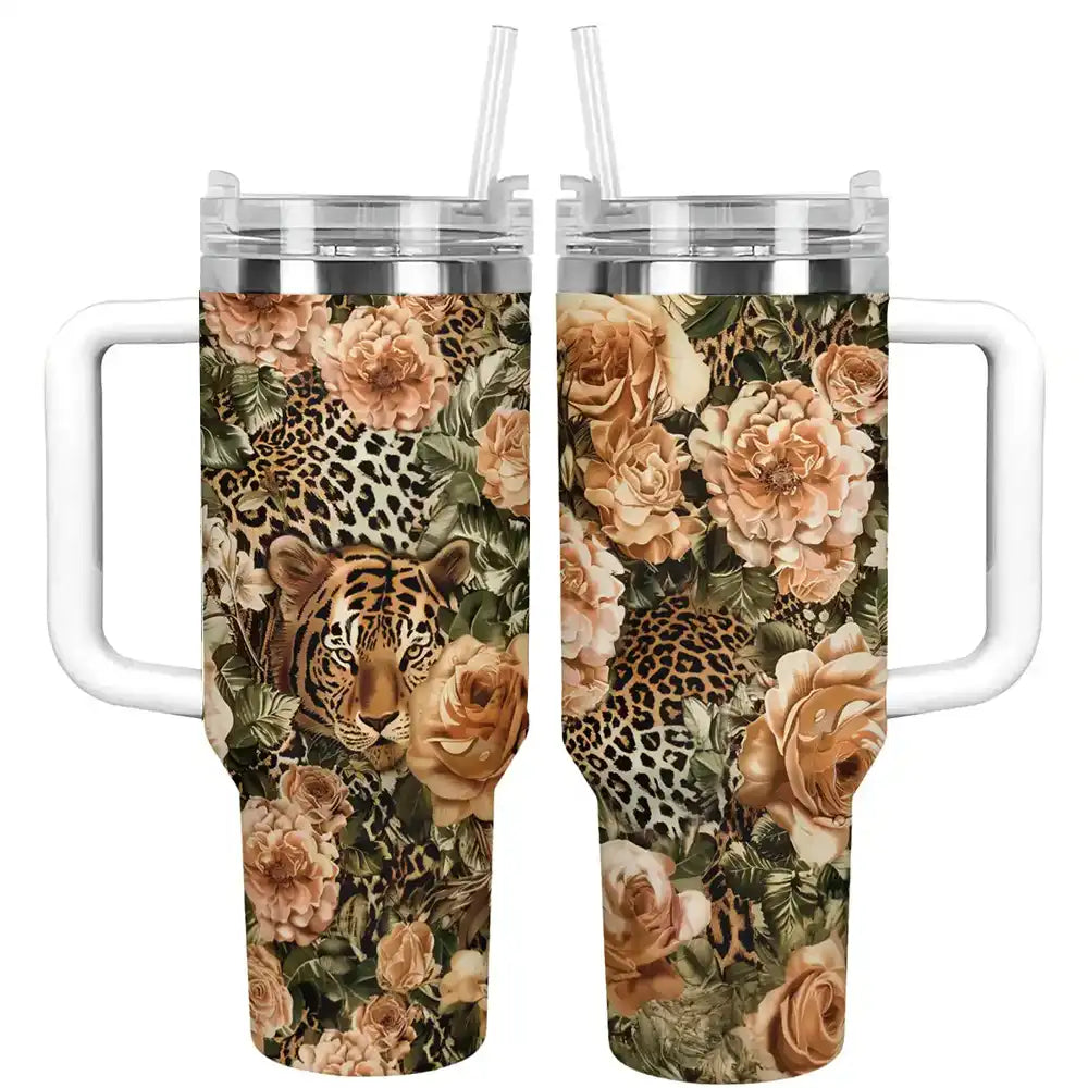 Shineful Tumbler Leopard Elegant