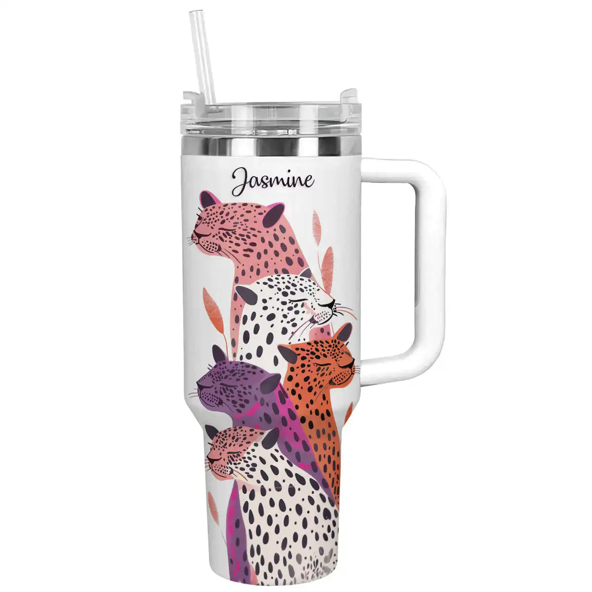 Shineful Tumbler Personalized Wild Side Leopard