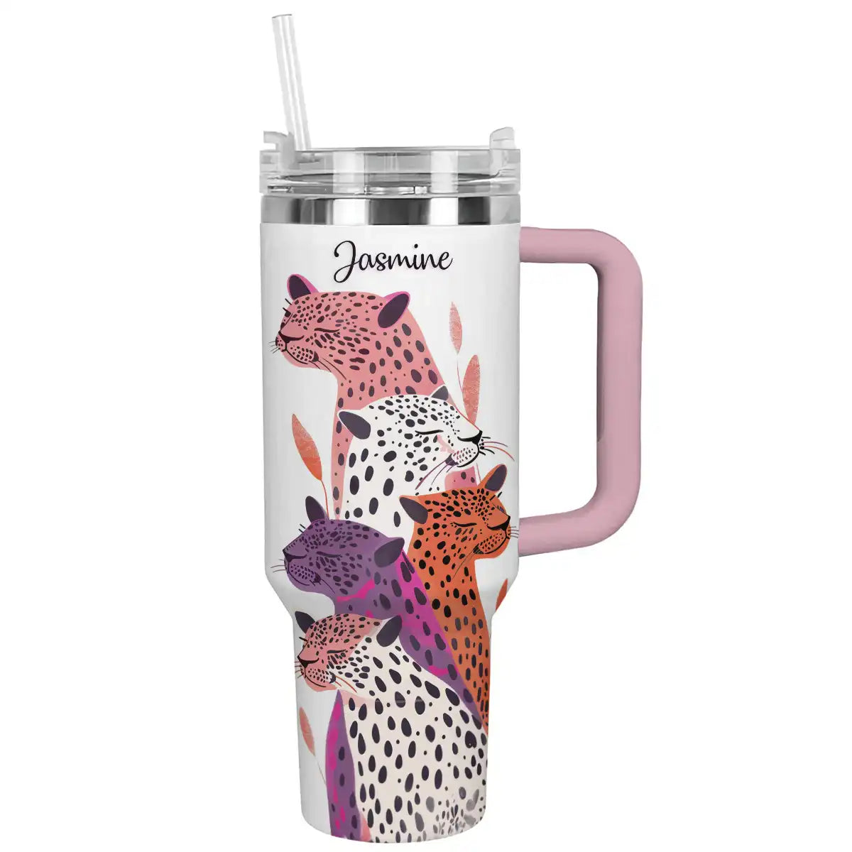 Shineful Tumbler Personalized Wild Side Leopard