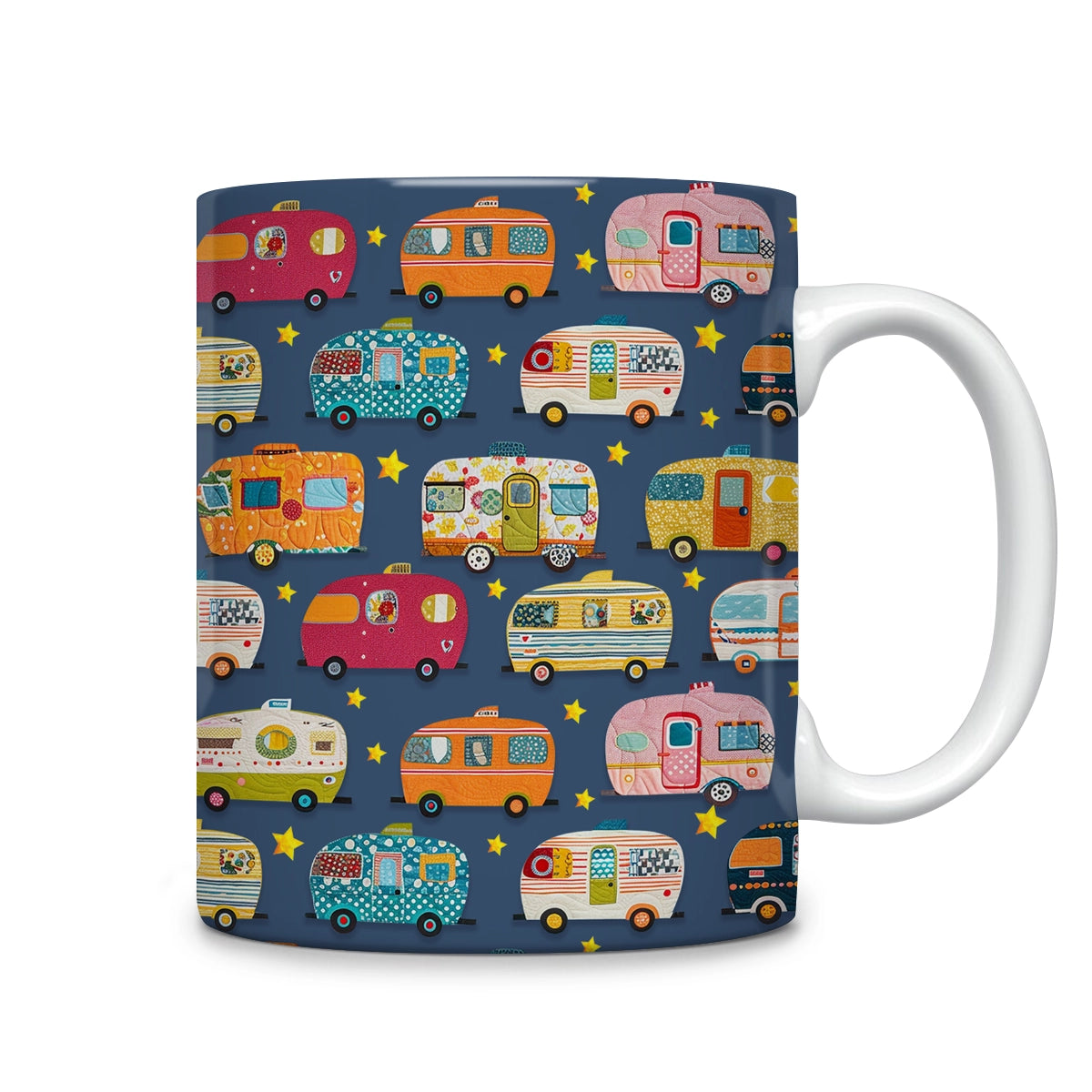 Tasse en céramique brillante Starlit Camper