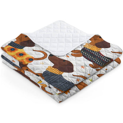 Shineful Quilt 3-Piece Set Sunshine Dachshunds