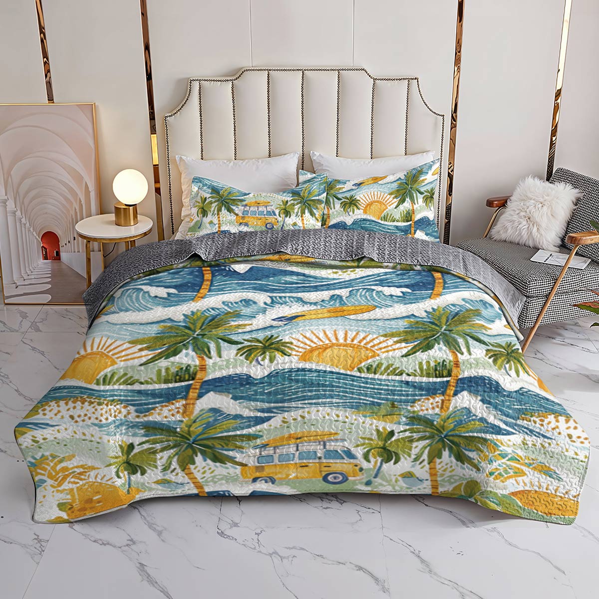 Shineful All Season Quilt 3-Piece Set Summer Dream