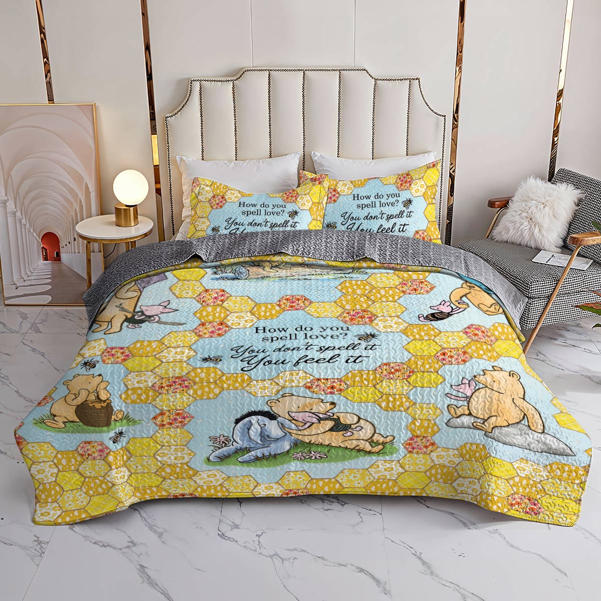 Shineful All Season Quilt 3-teiliges Set Pooh The Love 2 