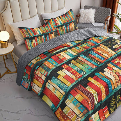 Shineful All Season Quilt 3-teiliges Set Amazing Bookshelf