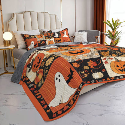 Shineful All Season Quilt 3-teiliges Set Patchwork Spooks 