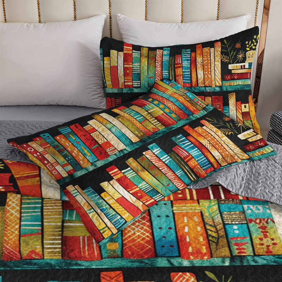 Shineful All Season Quilt 3-teiliges Set Amazing Bookshelf