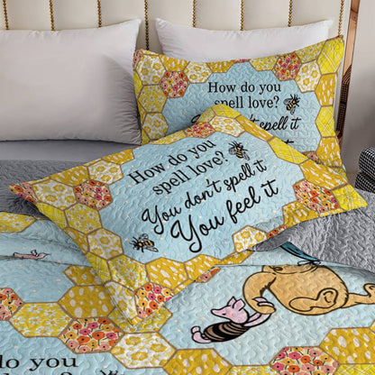 Shineful All Season Quilt 3-teiliges Set Pooh The Love 2 