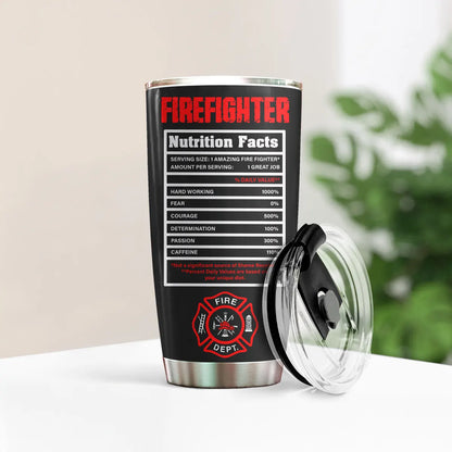 Shineful 20oz Tumbler Personalized Firefighter's Valor