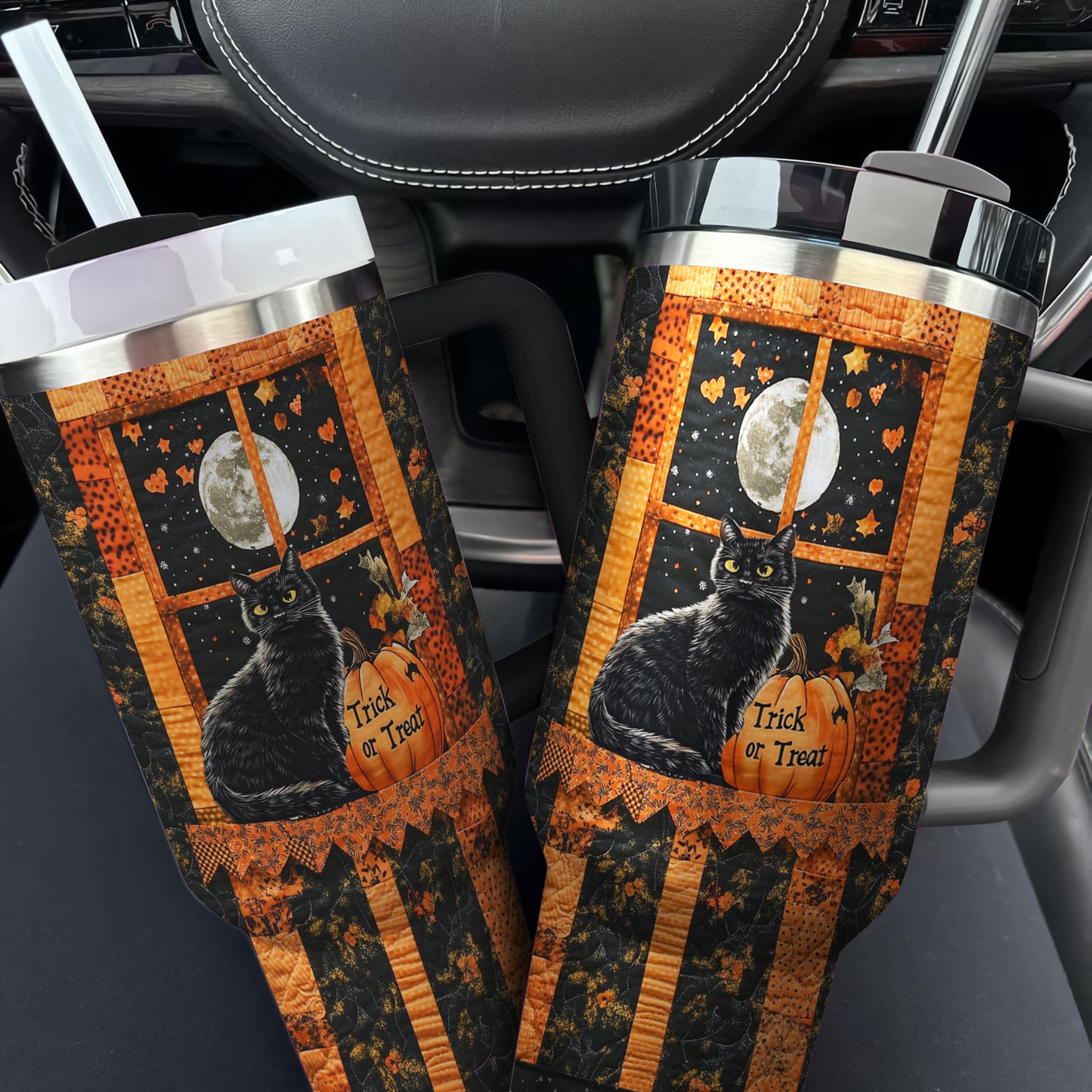 Shineful Tumbler Spooky Cat Halloween