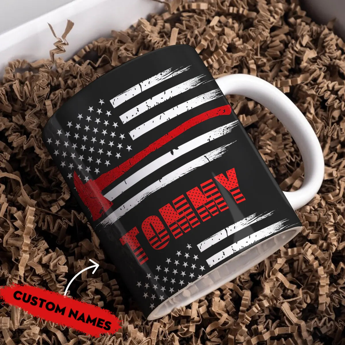 Shineful Ceramic Mug Personalized Firefighter's Valor