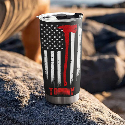 Shineful 20oz Tumbler Personalized Firefighter's Valor