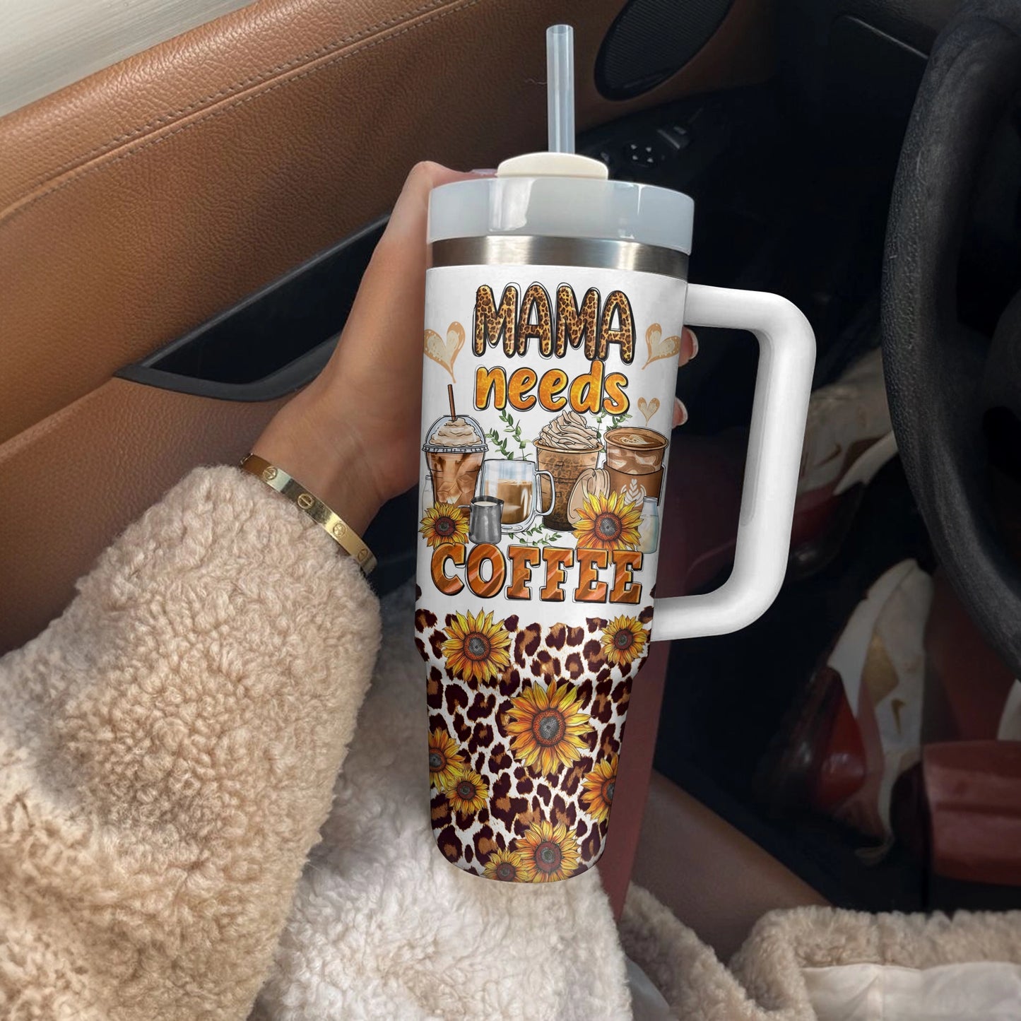 Shineful Tumbler Coffee Loving Mama