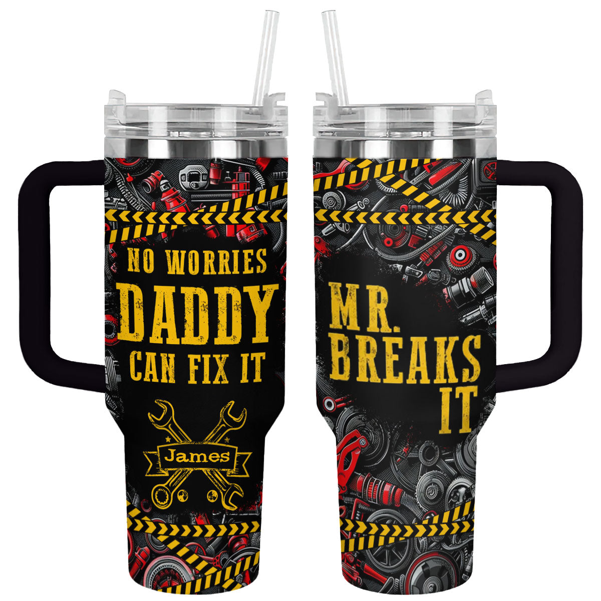 Shineful Tumbler Personalized No Worries Daddy Can Fix It