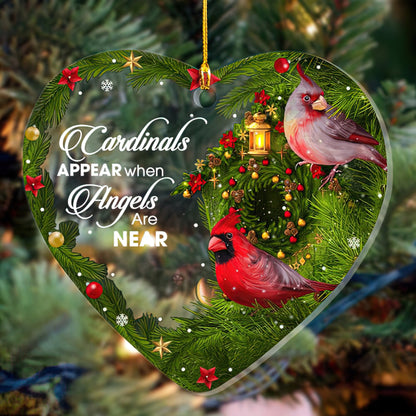 Memorial Messages Shineful® Decoration Northern Cardinal Bird Ornament Qd5