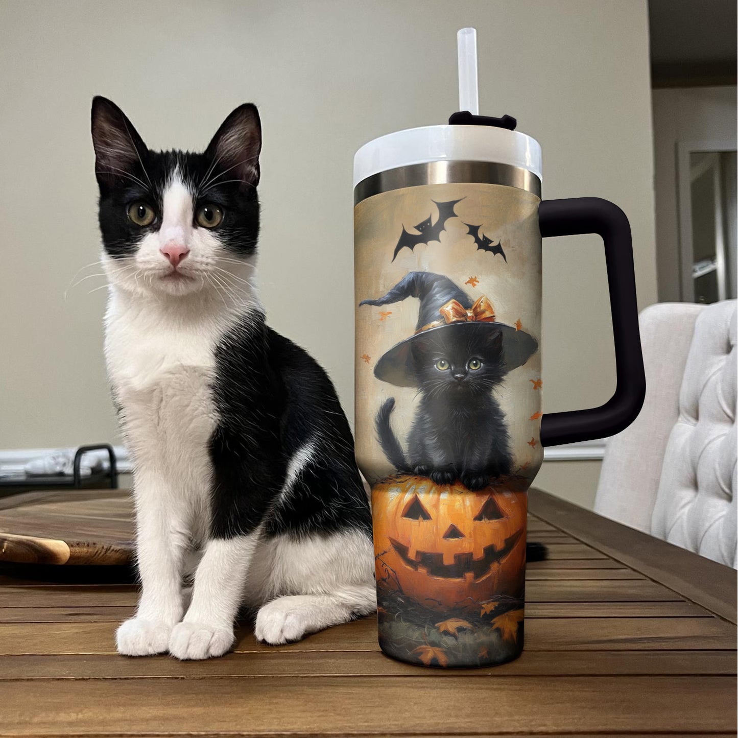 Shineful Tumbler Halloween Black Cat