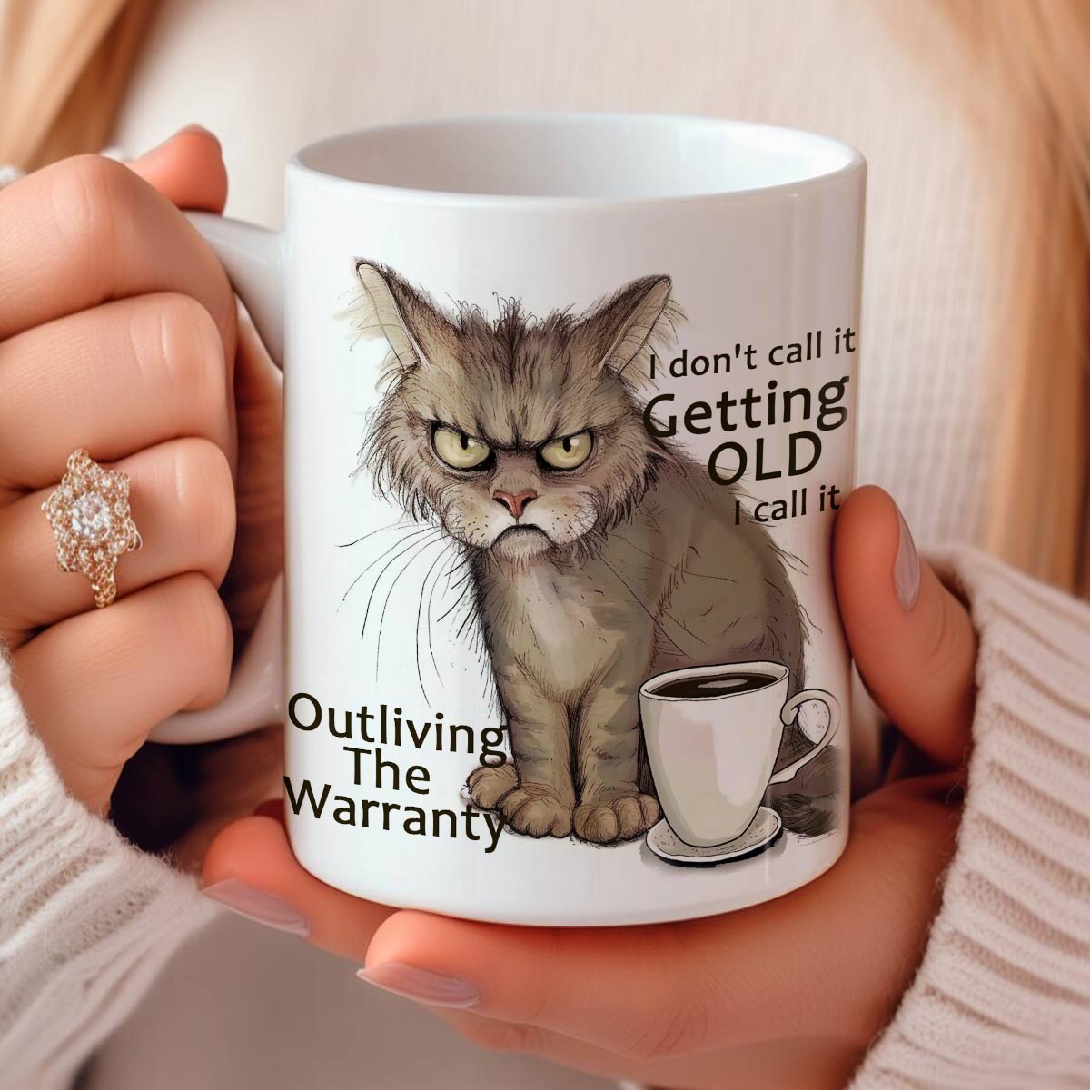 Shineful Ceramic Mug Grumpy Whiskers