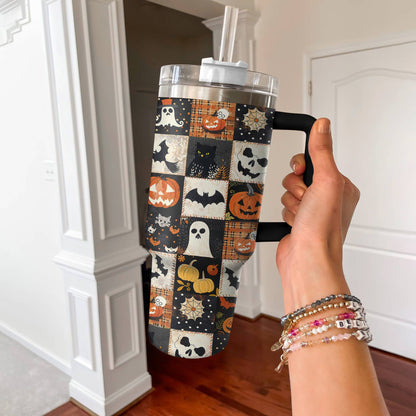 Shineful Tumbler Spooky Patchwork