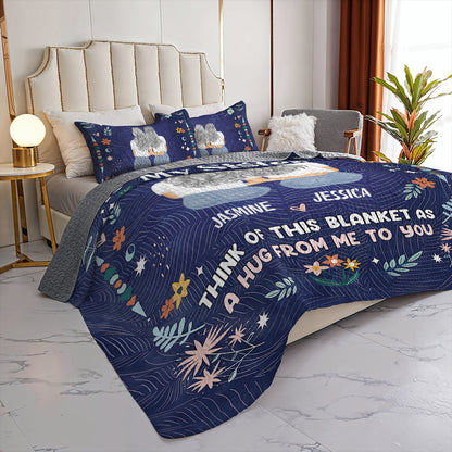 Shineful All Season Quilt 3-Piece Set Personalized Think Of This Quilt 3-Piece