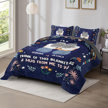 Shineful All Season Quilt 3-Piece Set Personalized Think Of This Quilt 3-Piece