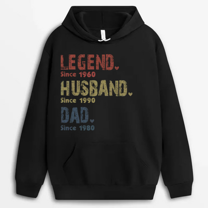 Shineful T-Shirt Legend, Husband, Dad And Papa Since - Personalized Unisex T-Shirt