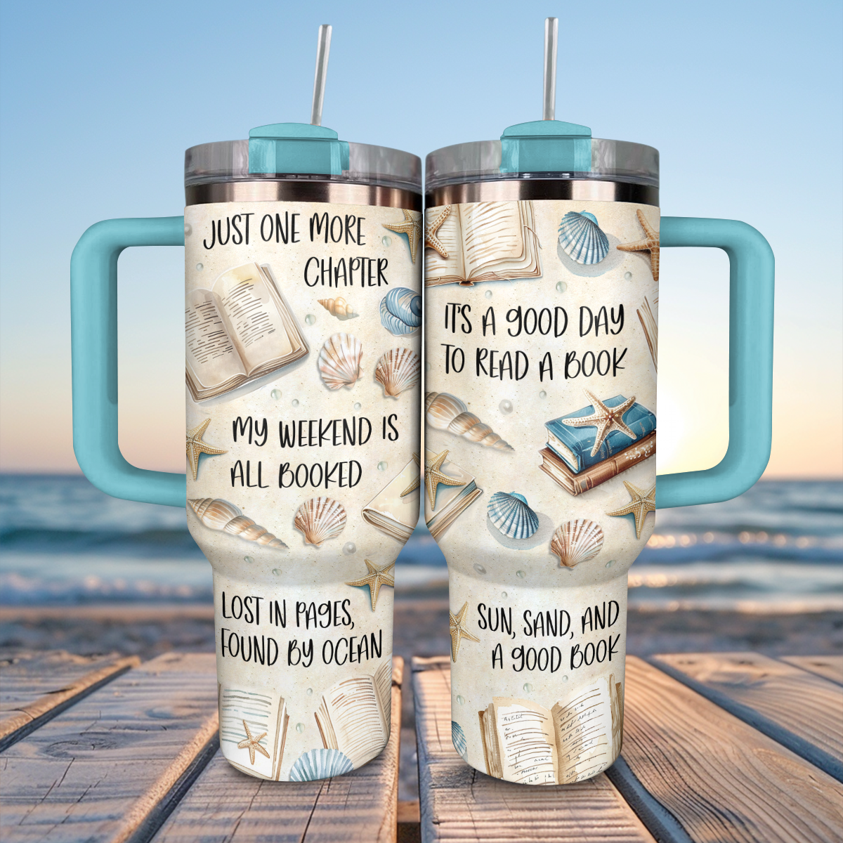 Shineful Tumbler Beach Reads Love