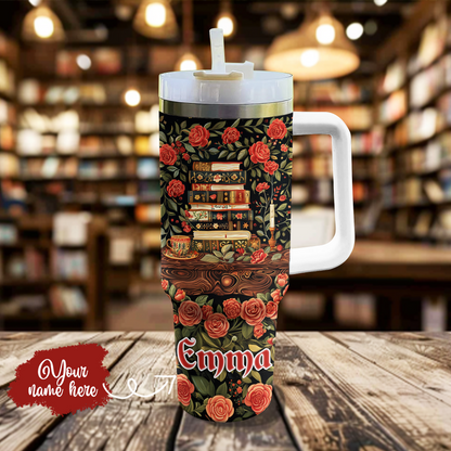 Shineful Personalized Tumbler Classic Romance Book Lover