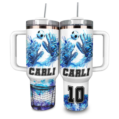 Shineful Personalized Tumbler Goalkeeper Love