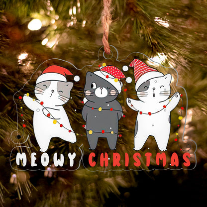 Cat Meowy Christmas Ornament Shineful® Decoration Gift Qd5