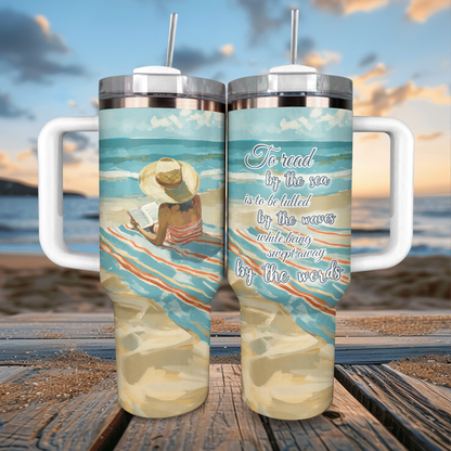 Shineful Tumbler To Read By The Sea