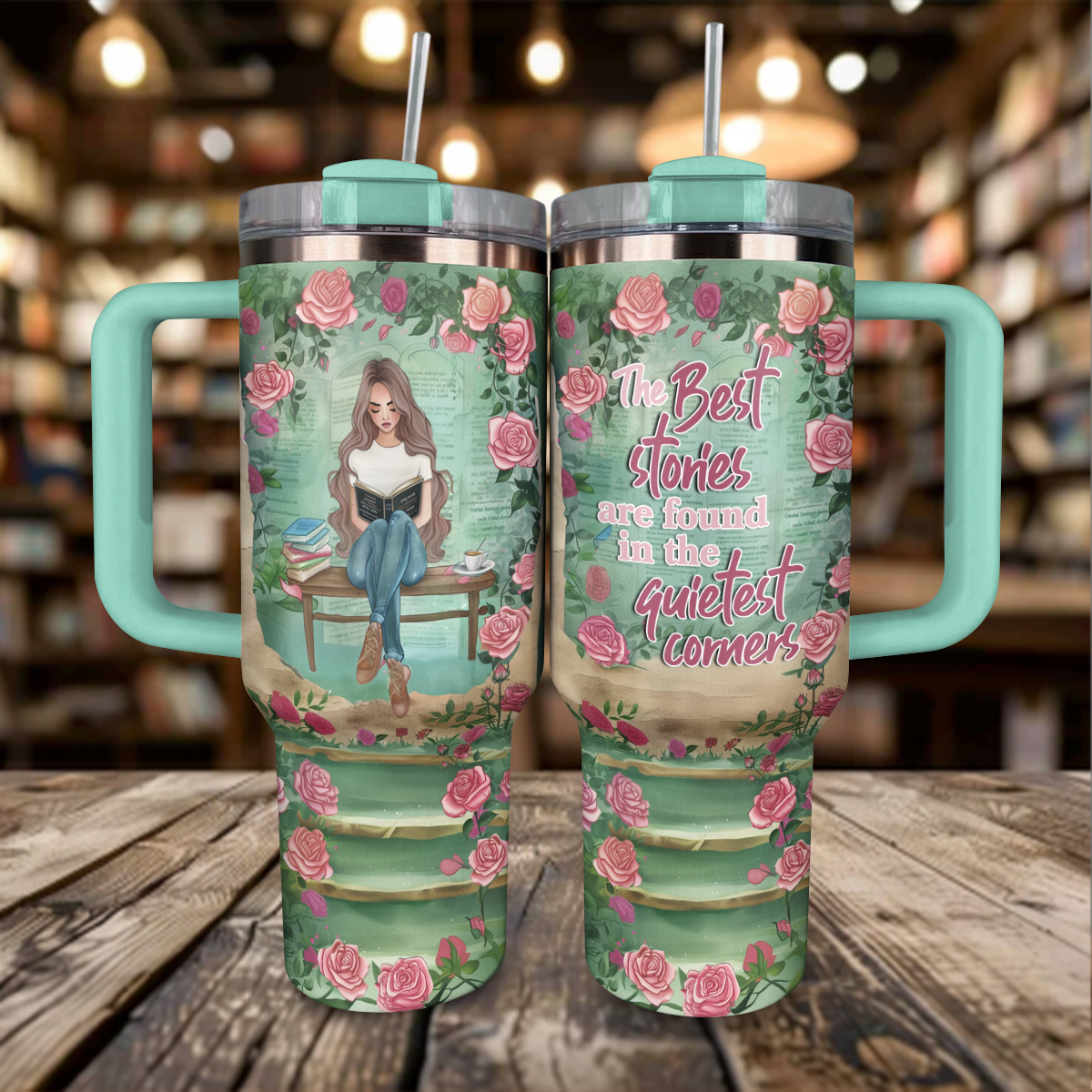 Shineful Personalized Tumbler Serenity Reader