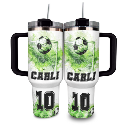 Shineful Personalized Tumbler Soccer Love