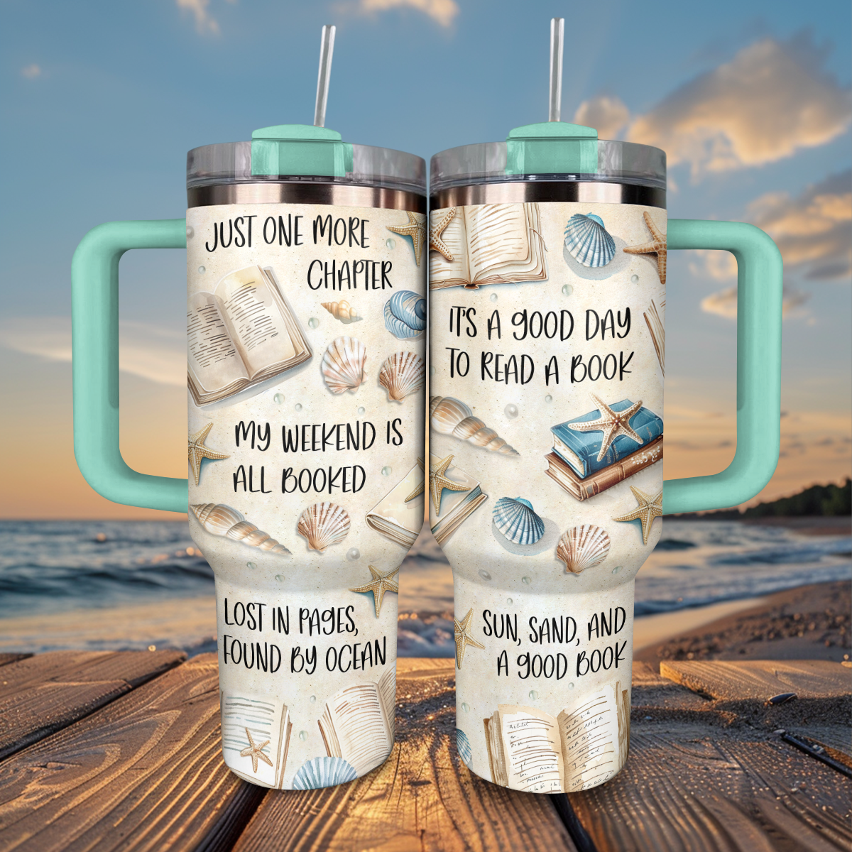 Shineful Tumbler Beach Reads Love