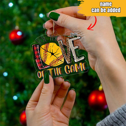 Softball Shineful® Decoration For The Love Of Game Ornament Christmas Qd5