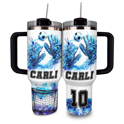 Shineful Personalized Tumbler Goalkeeper Love