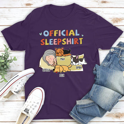 Shineful Sleeping Dog Sleepshirt Version 2 - Personalized Unisex T-Shirt