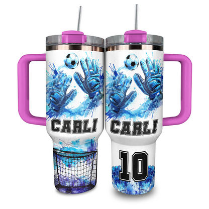 Shineful Personalized Tumbler Goalkeeper Love